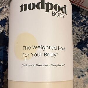 nodpod Weighted Pod Body Microplush Compact Weighted Blanket beige  New